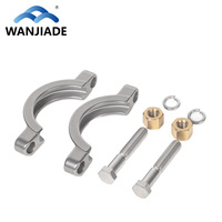 Fitting Tri-Clamp Baja Tahan Karat 304 Berkualitas Tinggi, Dipoles, dan Ditempa, Ukuran 1"-8" untuk Irigasi & Pasokan Air