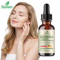 Extrait concentré Solilan OEM 30:1 Moringa Curcuma Ashwagandha Antioxydant & Vitamines immunitaires Super-aliments liquides en gouttes