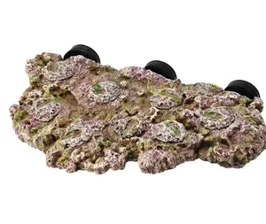 Corallo acquario decorazione acquario resina Rock Mountain Cave ornamenti con magneti