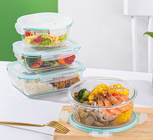 Contenitori in Vetro Borosilicato <span class=keywords><strong>Pyrex</strong></span> Nuoxin di Alta Qualità per Alimenti, Scatole per Pranzo - Product Image 6