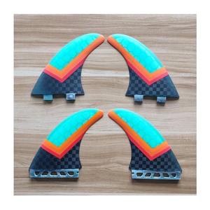 Aletas dobles de fibra de vidrio hechas a mano para tabla de <span class=keywords><strong>Surf</strong></span>, doble pestaña, individual - Product Image 3