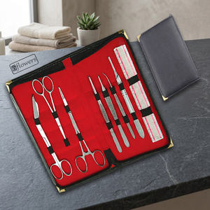 6flowers Nail Kit Stainless Steel Manicure Tools Set Portable Bag Classic Style <b>Adult</b> Use - Product Image 5