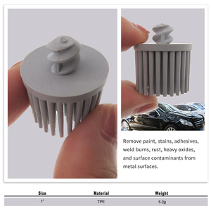 Cepillo de goma abrasivo de 1 pulgada con bloqueo de rollo, disco de cerdas, cepillo de pulido de cambio rápido <span class=keywords><strong>para</strong></span> pulido de automóviles - Product Image 5