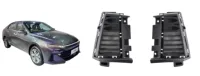 Phares antibrouillard LED blancs/jaunes polyvalents pour Hilux Champ 2024 + Feux de jour neufs inclus