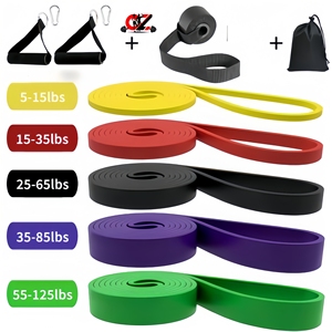 CZFITFactory - Juego de Bandas de Resistencia de Plástico y Goma con Logotipo Personalizado - 5-10 Libras, Plegables, Adecuadas para Dominadas en Casa o en el Gimnasio - Product Image 1