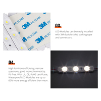Pack économique de 200 pièces Module LED 6500K 3 lumière 0.72W 12v Module de lumière LED CE Rohs Certification Module LED