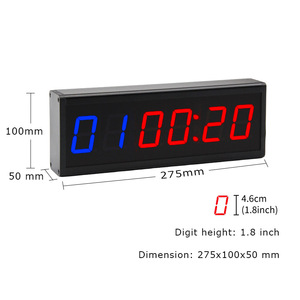 Temporizador de Intervalos LED Digital Profesional, Metálico, a Pilas, con Cuenta Regresiva/Ascendente, Cronómetro con Control Remoto para Gimnasio en Casa y Fitness - Product Image 3