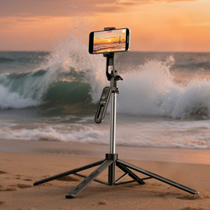 Jopree Y26 32cm <strong>Foldable</strong> Selfie Stick 1.8m Stainless Steel <strong>Tripod</strong> with 990&deg; Tilt &amp; 360&deg; Panorama for Outdoor Photography - Product Image 1