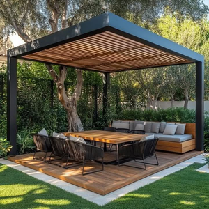 Anpassbare Outdoor-Pergolen und -Pavillons Wasserdichte Aluminium-Bioklimatische Pergola Direktverkauf ab Werk für <span class=keywords><strong>Garten</strong></span> und Terrasse - Product Image 6