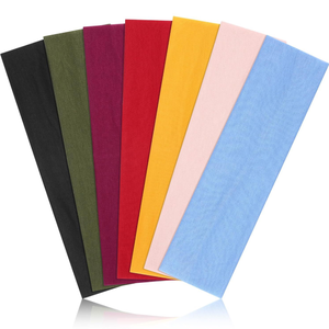 Aangepaste logo elastische sport hoofdband verstelbare yoga zweetband voor sport hoofdbanden met logo - Product Image 1