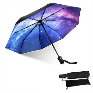 Parapluie pliable automatique léger 8K à 3 sections, moderne, pour le voyage, avec protection solaire, vente en gros - Product Image 1