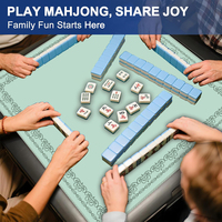 Tapis de Mahjong Pliable Automatique de Luxe Personnalisable 845x845mm, Silencieux, Antidérapant, en Néoprène, Tapis en Caoutchouc pour Famille