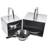 Lève-plateau commercial coréen pour barbecue, panier de changement de plaque de cuisson, outil de levage de boîte à charbon et conteneur d'alimentation en charbon