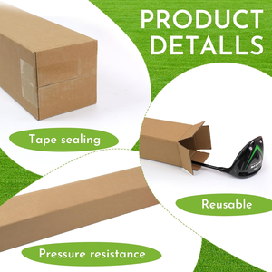 Boîtes d'expédition de golf ondulées personnalisées Emballage en <span class=keywords><strong>carton</strong></span> long pour club de golf <span class=keywords><strong>Carton</strong></span> postal avec logo Emballage kraft recyclable - Product Image 6