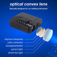 Projecteur LED universel pour portières de véhicules, logo fantôme, lumière IP67 étanche, 1000 lumens, éclairage intérieur en fibre de carbone