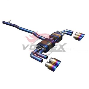 Escape Trasero Vortex Ultralight Blue Titanium Valvetronic para Mercedes Benz GLA 45 AMG 2.0T, Silenciador de Alto Rendimiento con Puntas Cuádruples - Product Image 3