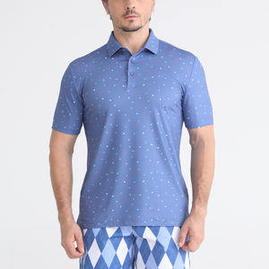 Vêtements de sport pour hommes Polos personnalisés unis Uniforme pour hommes 100% polyester Chemises de sport de golf grande taille avec poche - Product Image 3