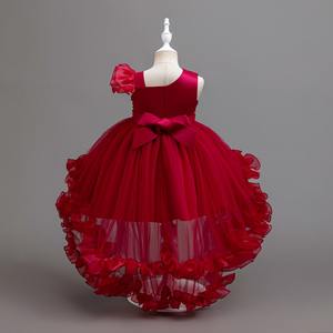 Детское вечернее платье из тюля для девочек в европейском стиле с блестками - Product Image 6