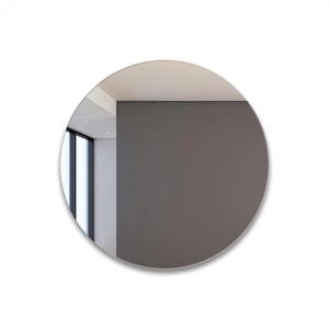Miroir décoratif en verre trempé ultra-clair avec cadre en alliage d'aluminium argenté pour salle de bain, sol, mur, salon - Product Image 1