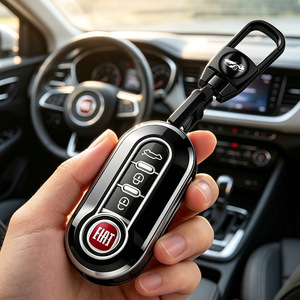 Cover per Chiave <span class=keywords><strong>Auto</strong></span> per <span class=keywords><strong>Fiat</strong></span> Ducato 500 500L Panda Punto Lancia Musa, <span class=keywords><strong>Accessori</strong></span>, Guscio Protettivo per Chiave Intelligente, Cover per Chiave Pieghevole <span class=keywords><strong>Fiat</strong></span> 500 - Product Image 2