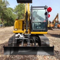 Excavatrice compacte d'occasion Cat 308E2 à rayon de braquage réduit avec hydraulique à haut débit pour la construction urbaine et les travaux publics