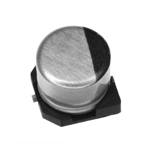 Condensateur SMD 47 µF 20 % 16 V à montage en surface, canal fabricant AVE476M16D16T-F, en aluminium - Product Image 1