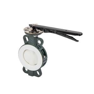 2-48 Inch Midline PTFE Sealed Flanged Manual <b>Worm</b> Gear Fluorinated-lined Stainless Steel Normal Temperature Flanged Va - Product Image 6