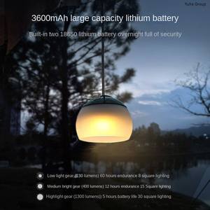 Lámpara de Camping Multifuncional Portátil para Exteriores con LED IP65 Impermeable, Regulable, con Temperatura de Color Múltiple para Iluminación de Tiendas de Campaña y Picnic - Product Image 6