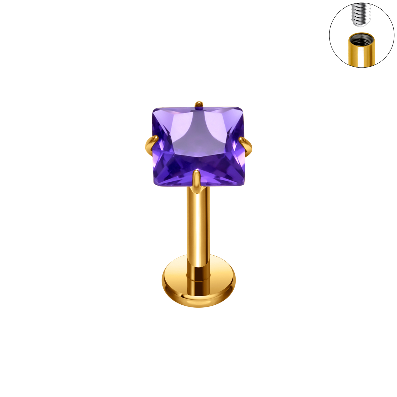 Cristallo viola oro PVD