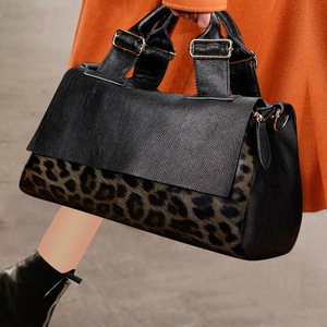 2025 Offre Spéciale grande capacité rétro mode femmes sac européen américain imprimé léopard facile Match pratique fermeture éclair - Product Image 2