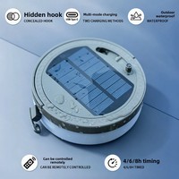 Zentopia – éclairage de camping rétro pour l'extérieur, guirlande lumineuse LED à énergie solaire, étanche, décoration de tente, batterie ultra-longue durée