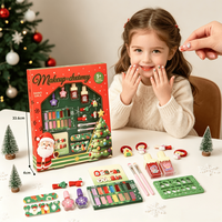 Ensemble de maquillage de Noël en gros pour filles, autres jouets de jeu d'imitation, kit de maquillage lavable pour enfants d'âge préscolaire, cosmétiques lavables pour enfants, cadeau