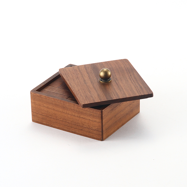 Настольная коробка для хранения, деревянная упаковочная Подарочная коробка с откидной крышкой, коробка для хранения косметических украшений и сертификатов