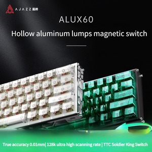 Ajazz Alux60 Clavier à interrupteur magnétique en aluminium évidé Filaire 60% Layout 0.01RT 8K Polling Rate RGB Hot-swap Clavier de jeu - Product Image 2