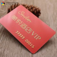 Tophonesty personnalisé titane carte de visite RFID impressionné carte à gratter NFC Communication HF/UHF cadeau d'invitation d'affaires