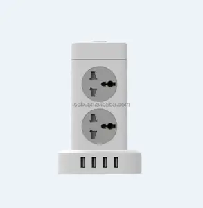 Power socket EU UK US plug type extension plug socket tower extension lead with USB extension wire