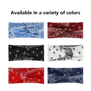 سعر المصنع بالجملة تنفس التنس الباروك مرونة مخصصة عصابات اليوغا الرياضة في الهواء الطلق العصابة لغسيل الوجه النساء - Product Image 2