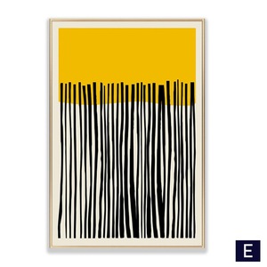 Abstrait géométrique Art toile peinture <span class=keywords><strong>Orange</strong></span> affiche moderne Simple mur Art photo pour salon chambre décoration de la maison - Product Image 1