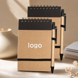 Quaderno Promozionale Personalizzato per Fiere, Compatto, con <span class=keywords><strong>Anelli</strong></span> Superiore, Portapenna, Blocco Note da Campo, Produzione Diretta - Product Image 5