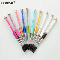 Brosse à cils scintillante à succès avec tube, marque privée, brosse à sourcils, brosse à extensions de cils