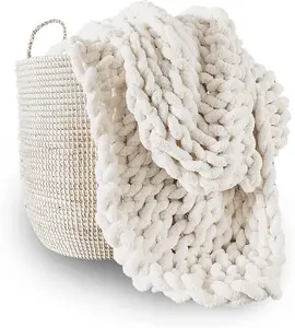 Hot Sales Custom Weighted Blanket Übergroße hand gestrickte Chunky Knit Blanket