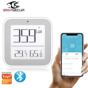 Tuya smart Home BT-medidor de temperatura y humedad, sensor de luminosidad, pantalla LCD, fabricante