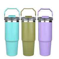 Mug de voyage classique personnalisé, gobelet isotherme 30 oz, tasse d'extérieur, bouteille d'eau en acier inoxydable 304 à double paroi, gobelet de voiture