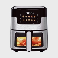 Nouveautés Friteuse à air chaud intelligente 5L 1350W avec écran tactile personnalisable sans huile