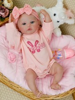 Boneka Bayi Reborn 19 Inci, Mirip Bayi Asli, Bahan Vinyl Lembut, Mainan Bayi Baru Lahir Realistis untuk Hadiah Anak, Grosir, Custom