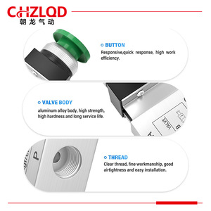 Chzlqd Pneumatic Valve Jm322Pb Two Way Three Way Mechanical Valve For Air Control With Soft Sealing Type - Product Image 2
