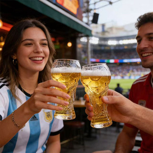 Vaso de Cerveza Desechable de Plástico Resistente al Agua, sin BPA, en Forma de Copa, para Cerveza Artesanal, Uso en Exteriores - Product Image 4