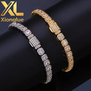 Sugar <b>Chain</b> Pink Stainless Steel <b>Iced</b> <b>Out</b> Miami 12mm 14mm Vvs Moissanite Diamond Cuban Link <b>Chain</b> Bracelet for Men Party - Product Image 3