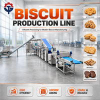 Chaîne de production automatique haute performance TG Machine pour biscuits mous et durs, à base de maïs, fruits, noix, lait et farine