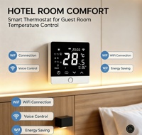 Pengontrol Suhu Ruangan WiFi Cerdas dengan Tombol Sentuh Terbaik, Cocok untuk Pengontrol Suhu Unit Fan Coil